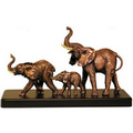 Three Elephants - Antique Copper 17" W x 9" H
